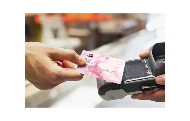 Carte bleue Octobre Rose